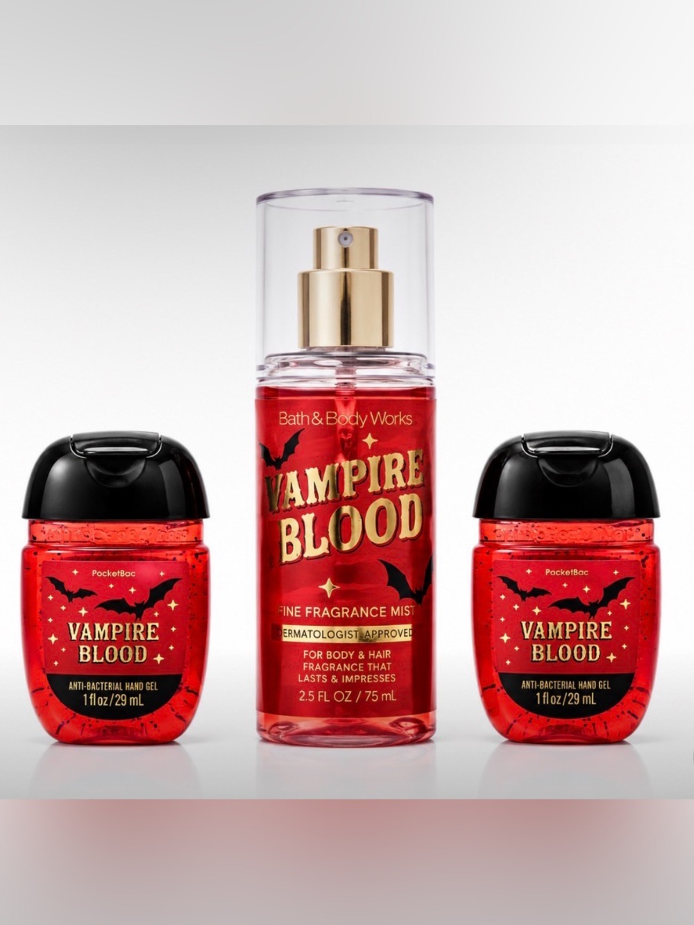 Bath & BodyWorks 2026 Limited vampire Blood 3 Pc Set
